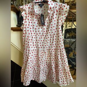GiGio Boutique NWT Cotton Dress. Francesca Orange S. Pass return date. Cute.